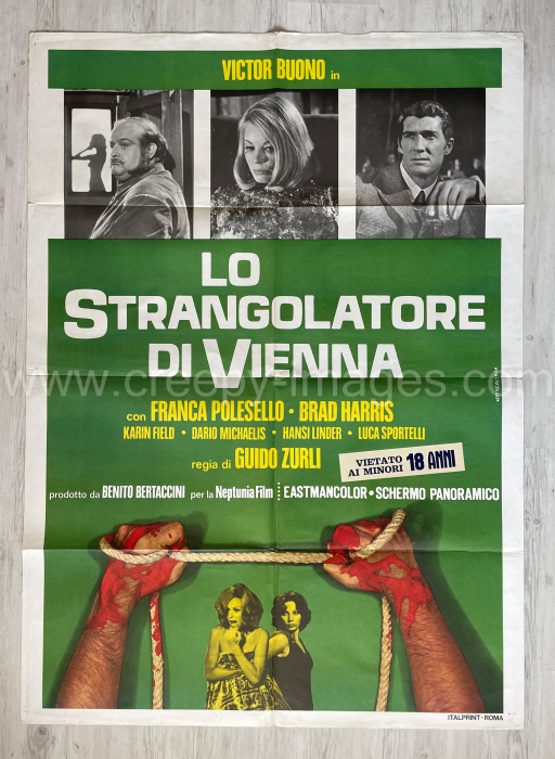 Der Würger kommt auf leisen Socken / Lo strangolatore di Vienna - Italienisches Due-Fogli (2F)